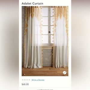 Anthropologie adalet curtains in ochre